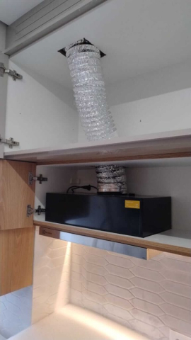 Instalação depurador de embutir